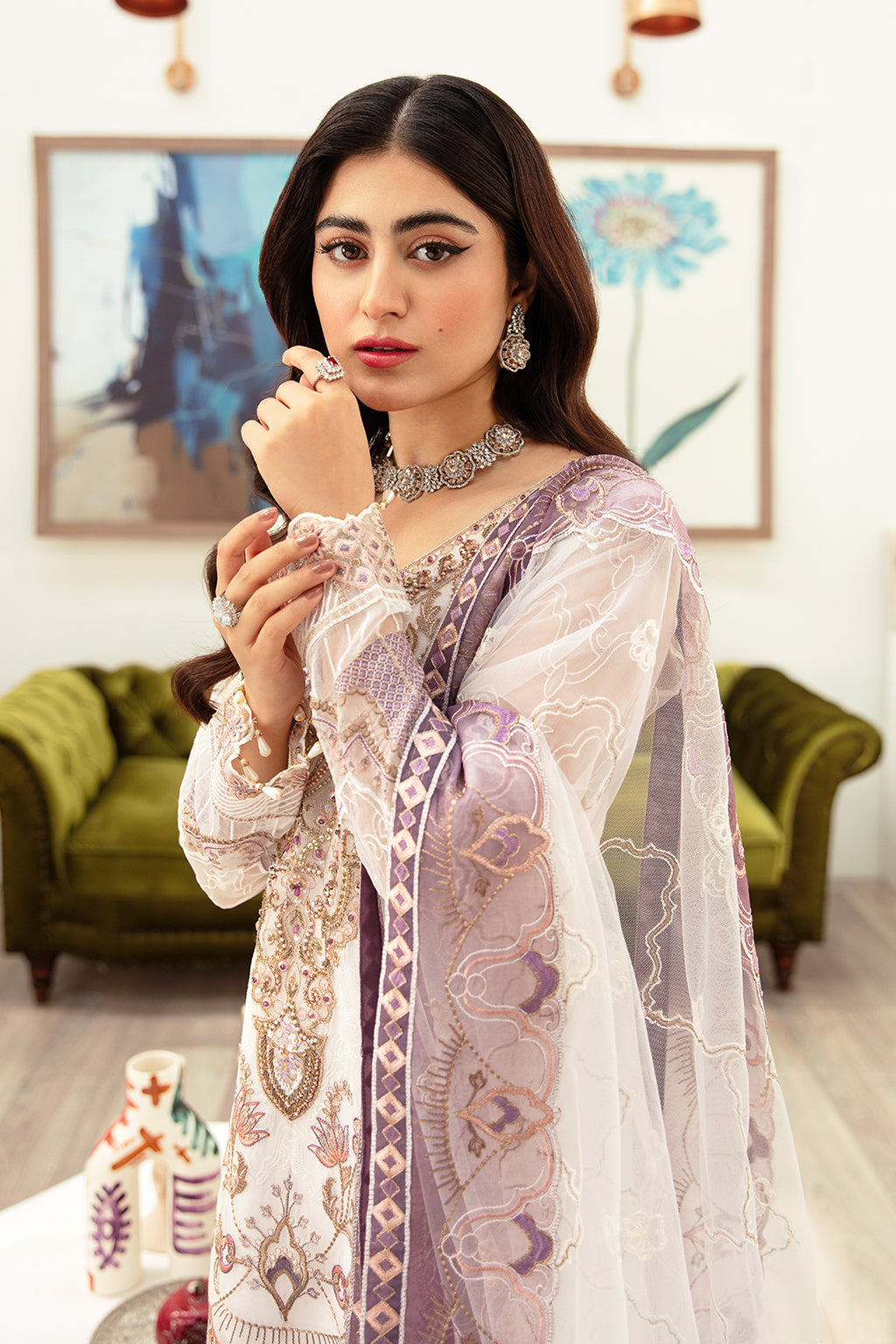 Ramsha | Minhal Organza Collection | M-1002 - Pakistani Clothes for women, in United Kingdom and United States