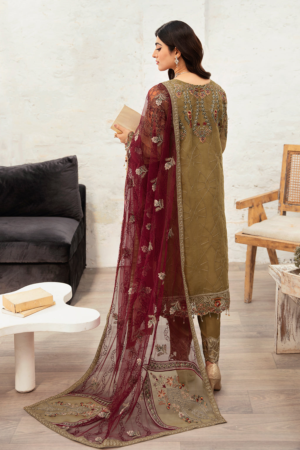 Ramsha | Minhal Organza Collection | M-1010 - Pakistani Clothes for women, in United Kingdom and United States