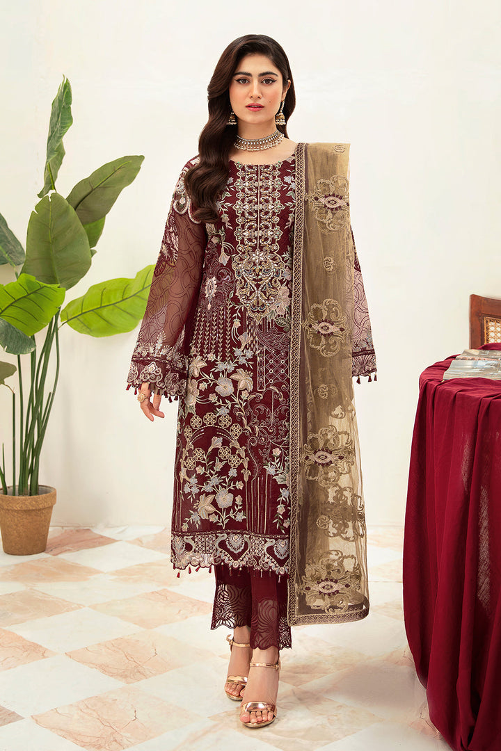 Ramsha | Minhal Organza Collection | M-1003 - Pakistani Clothes for women, in United Kingdom and United States