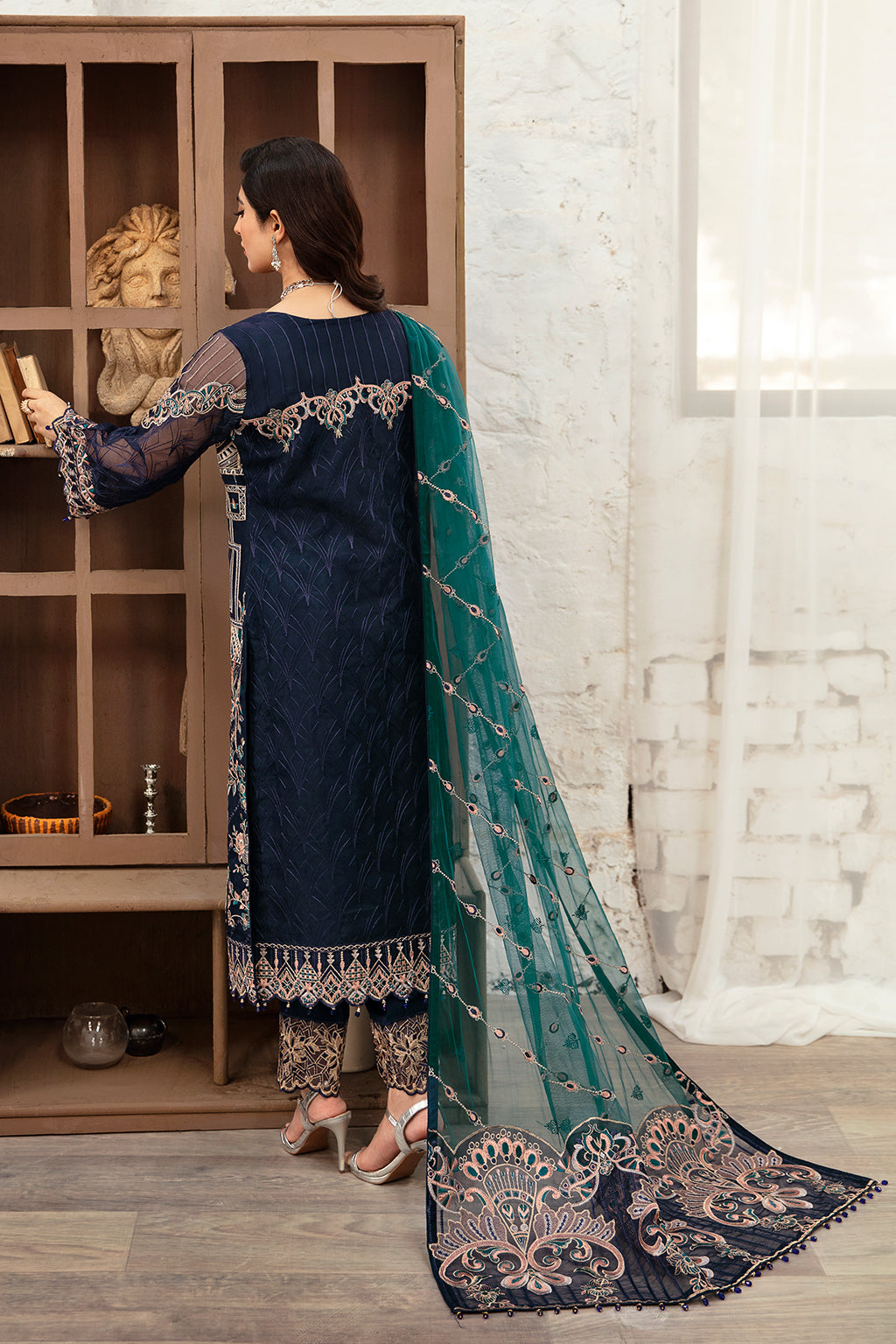 Ramsha | Minhal Organza Collection | M-1009 - Pakistani Clothes for women, in United Kingdom and United States