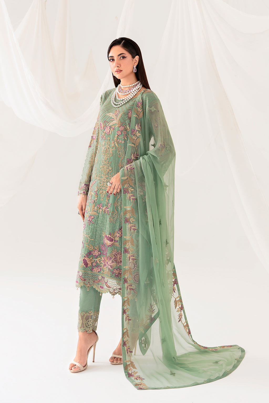 Ramsha | Rangoon Chiffon Collection 24 | D-1003 - Pakistani Clothes for women, in United Kingdom and United States