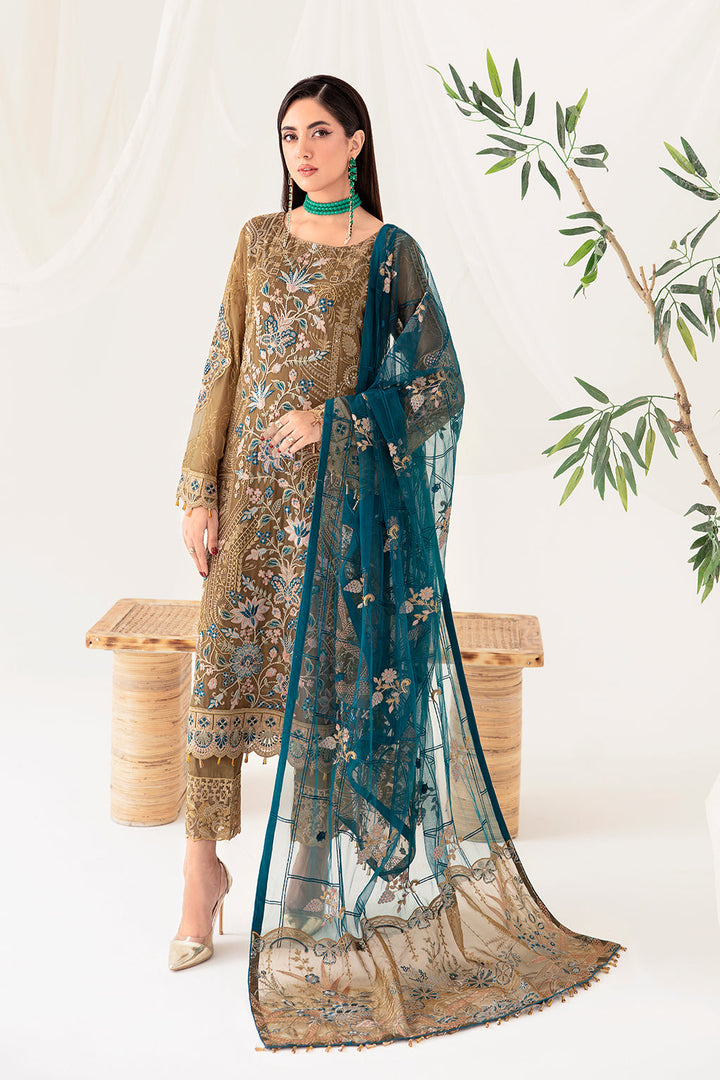 Ramsha | Rangoon Chiffon Collection 24 | D-1012 - Pakistani Clothes for women, in United Kingdom and United States