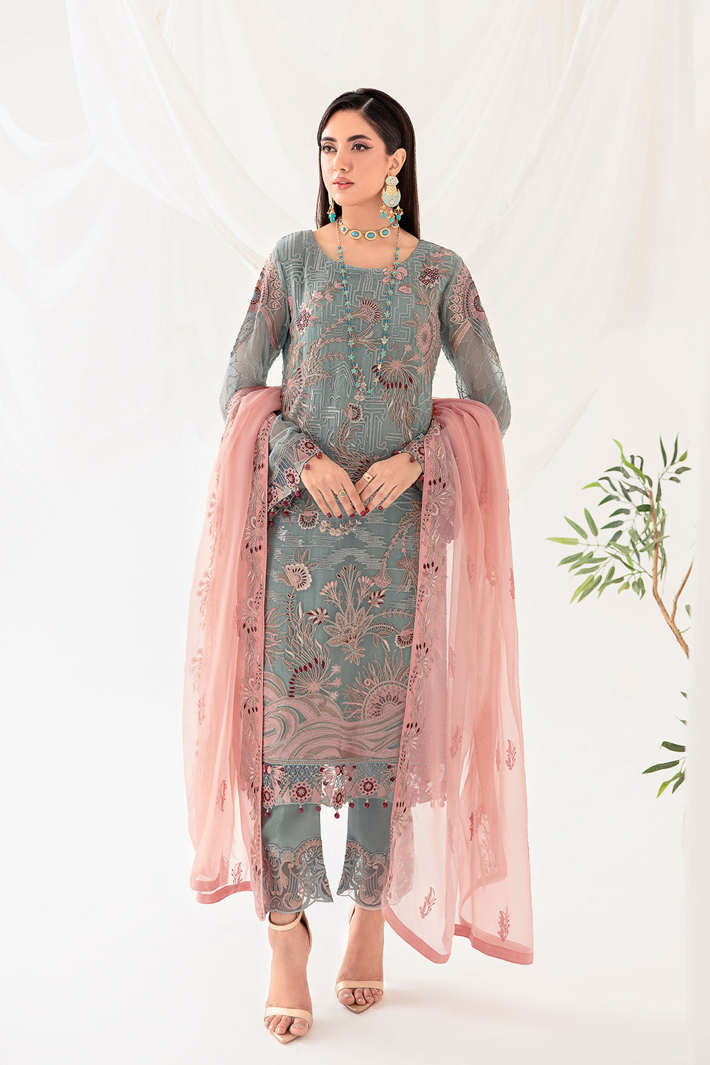 Ramsha | Rangoon Chiffon Collection 24 | D-1010 - Pakistani Clothes for women, in United Kingdom and United States