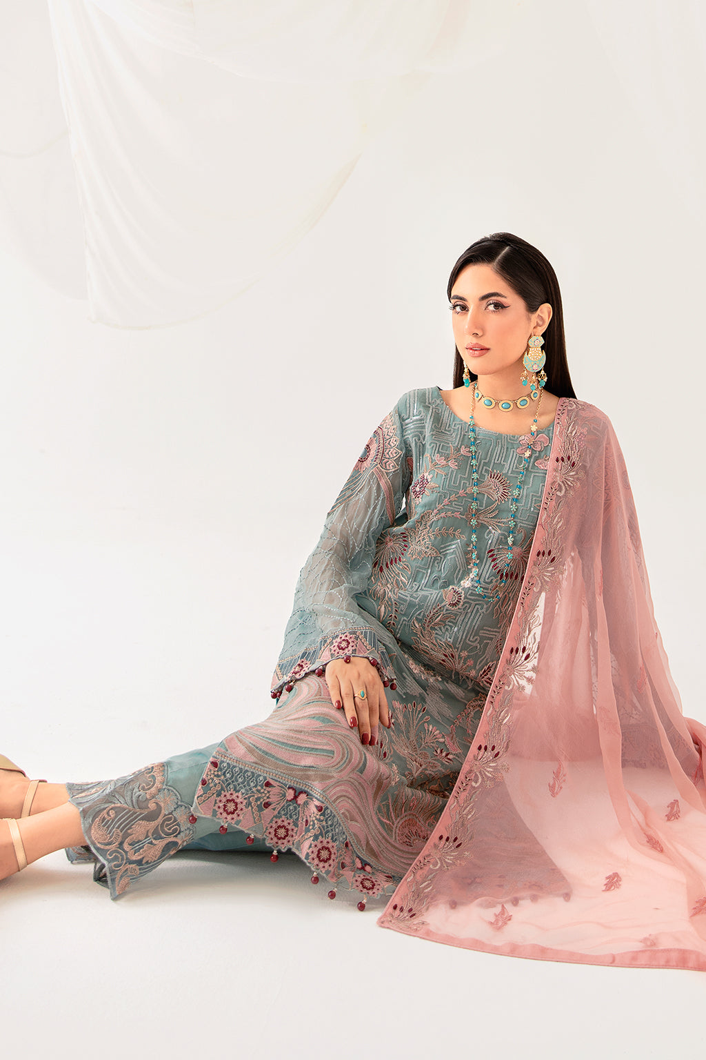 Ramsha | Rangoon Chiffon Collection 24 | D-1010 - Pakistani Clothes for women, in United Kingdom and United States