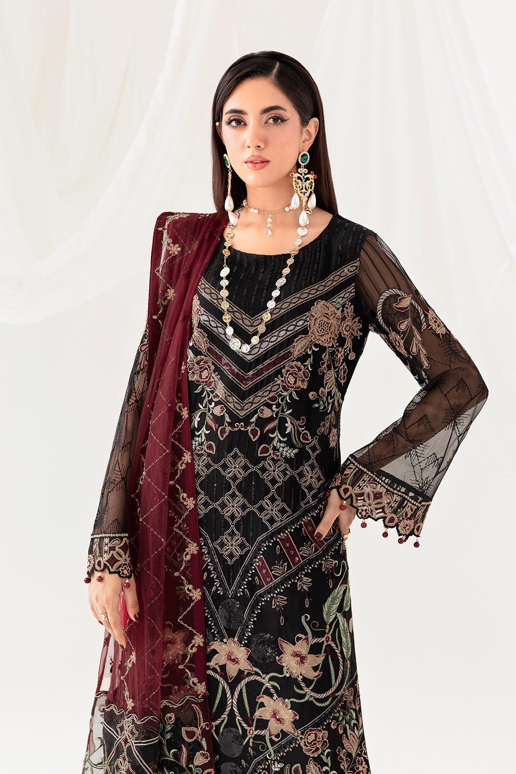 Ramsha | Rangoon Chiffon Collection 24 | D-1008 - Pakistani Clothes for women, in United Kingdom and United States