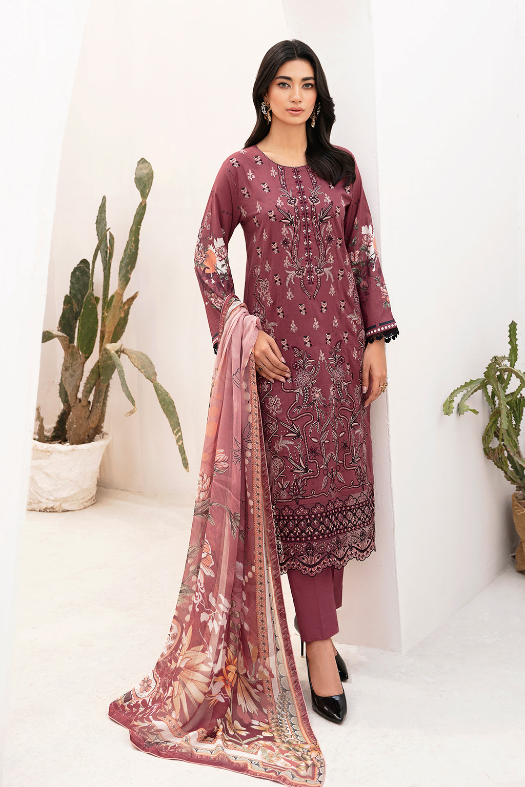 Ramsha | Mashaal Luxury Lawn | L-1108 - Pakistani Clothes for women, in United Kingdom and United States