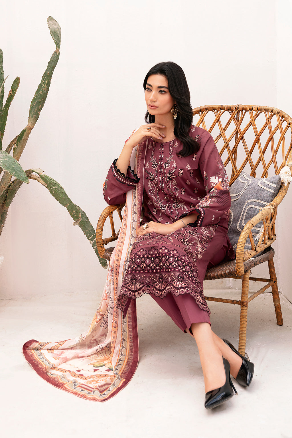 Ramsha | Mashaal Luxury Lawn | L-1108 - Pakistani Clothes for women, in United Kingdom and United States