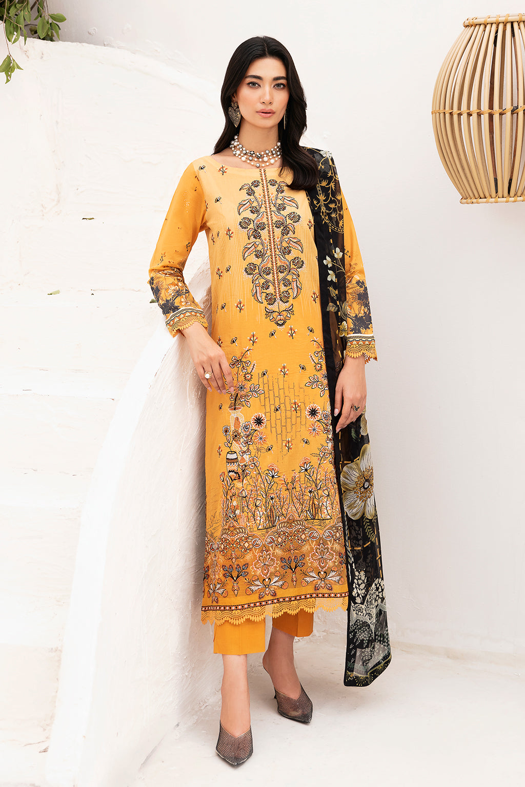 Ramsha | Mashaal Luxury Lawn | L-1111 - Pakistani Clothes for women, in United Kingdom and United States