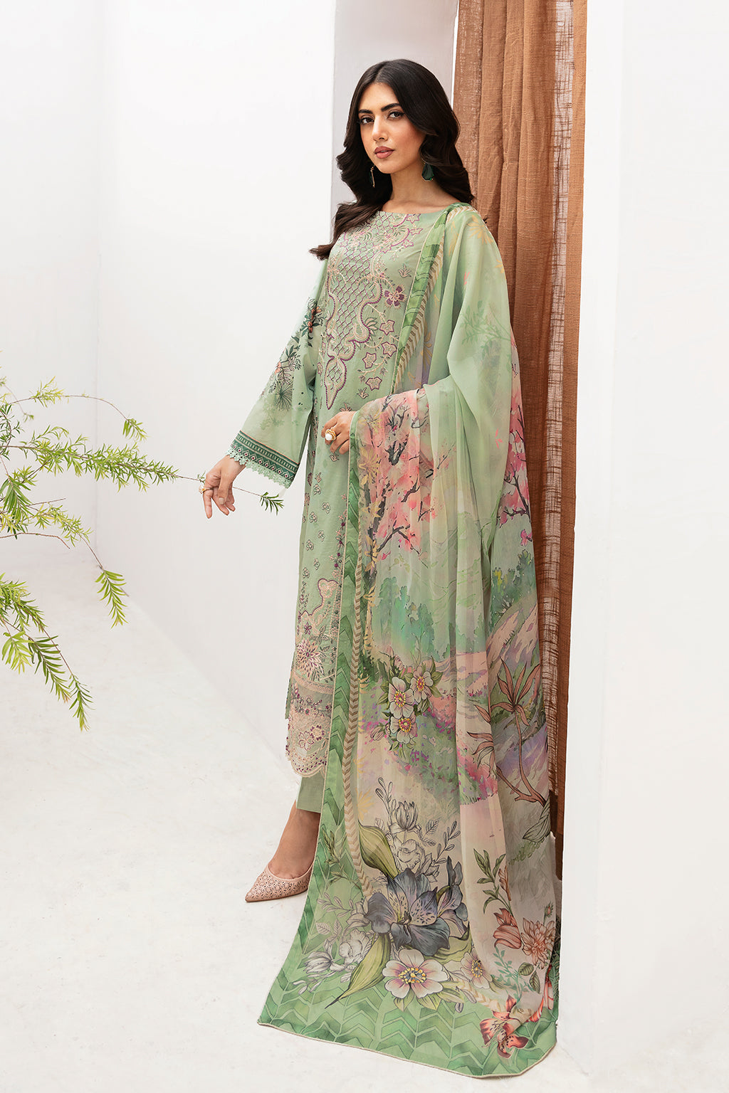 Ramsha | Mashaal Luxury Lawn | L-1101 - Pakistani Clothes for women, in United Kingdom and United States