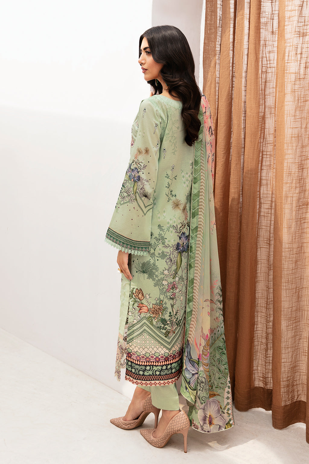 Ramsha | Mashaal Luxury Lawn | L-1101 - Pakistani Clothes for women, in United Kingdom and United States