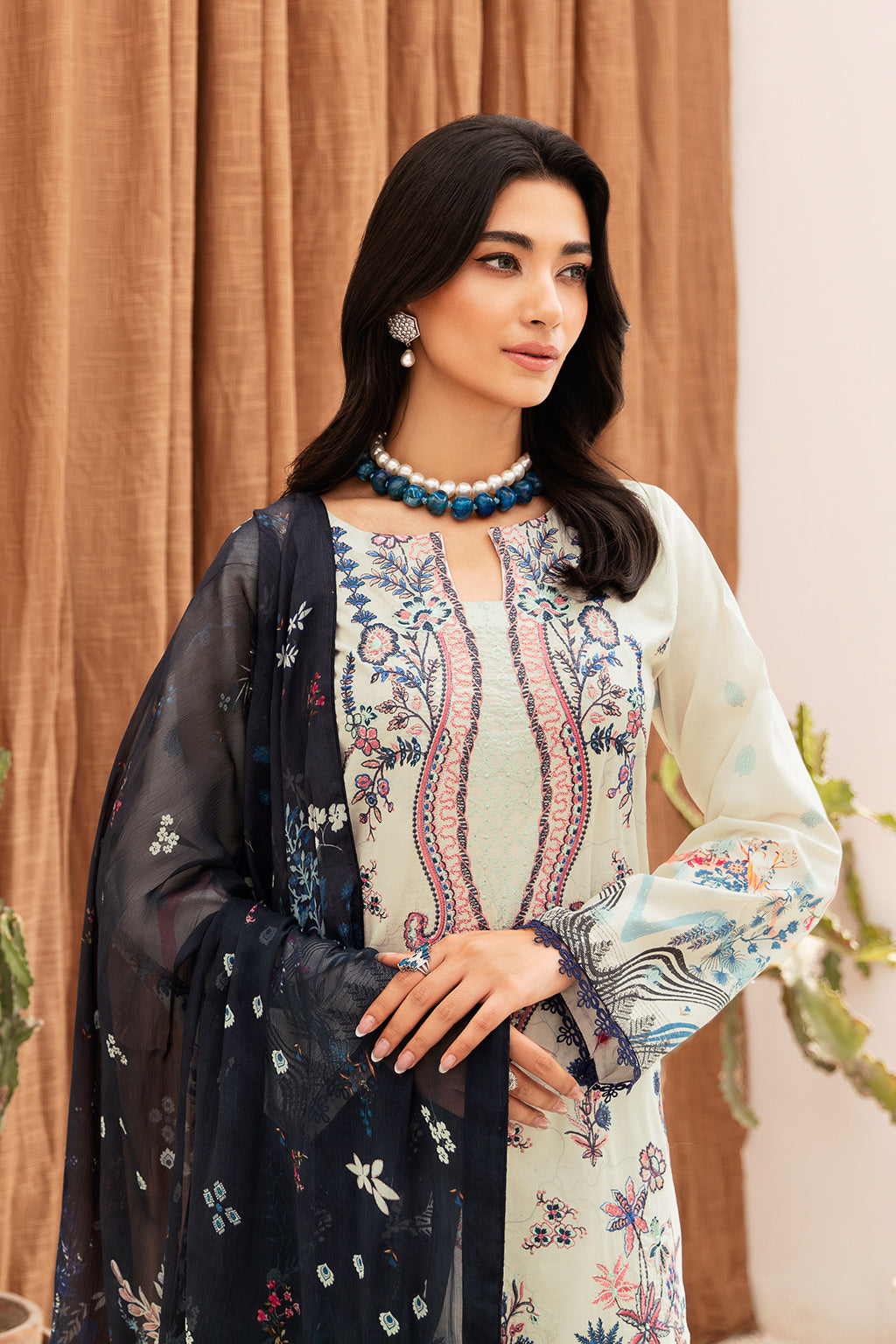 Ramsha | Mashaal Luxury Lawn | L-1107 - Pakistani Clothes for women, in United Kingdom and United States