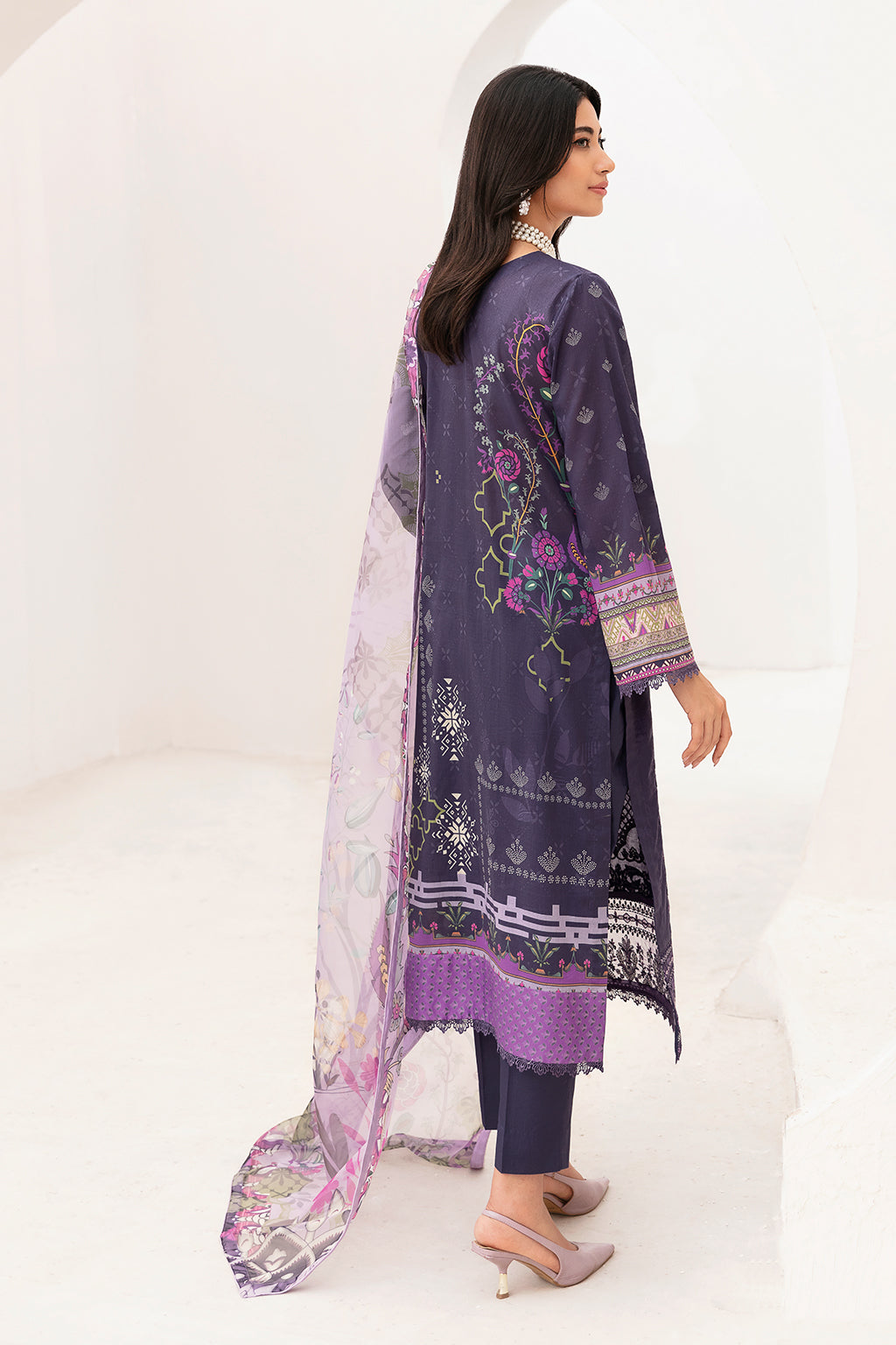 Ramsha | Mashaal Luxury Lawn | L-1105 - Pakistani Clothes for women, in United Kingdom and United States