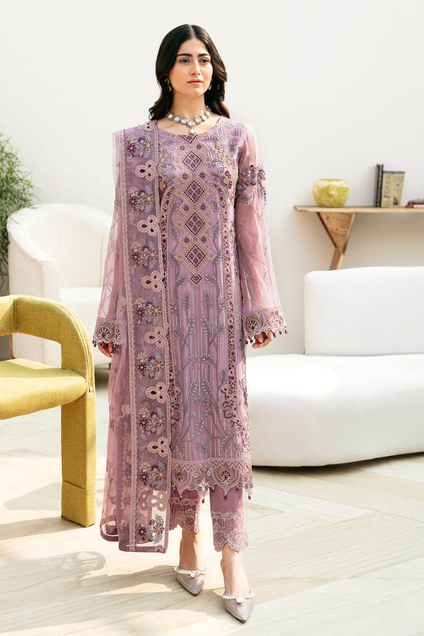 Ramsha | Chevron Chiffon Collection | A-801 - Hoorain Designer Wear - Pakistani Ladies Branded Stitched Clothes in United Kingdom, United states, CA and Australia