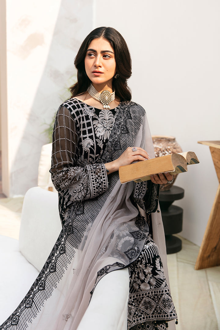 Ramsha | Chevron Chiffon Collection | A-807 - Hoorain Designer Wear - Pakistani Ladies Branded Stitched Clothes in United Kingdom, United states, CA and Australia