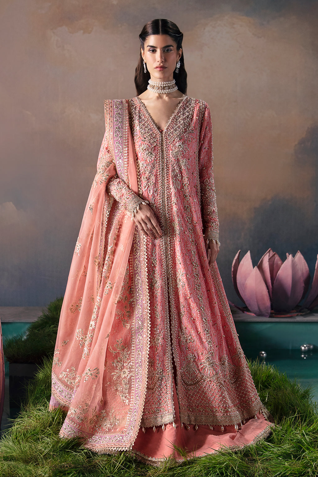 Afrozeh | Wild Flower Bloom Luxury Formals | Alana