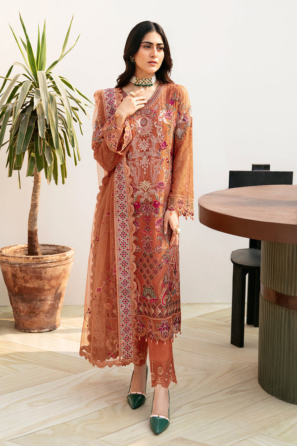 Ramsha | Chevron Chiffon Collection | A-810 - Hoorain Designer Wear - Pakistani Ladies Branded Stitched Clothes in United Kingdom, United states, CA and Australia