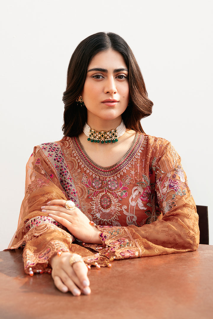 Ramsha | Chevron Chiffon Collection | A-810 - Hoorain Designer Wear - Pakistani Ladies Branded Stitched Clothes in United Kingdom, United states, CA and Australia
