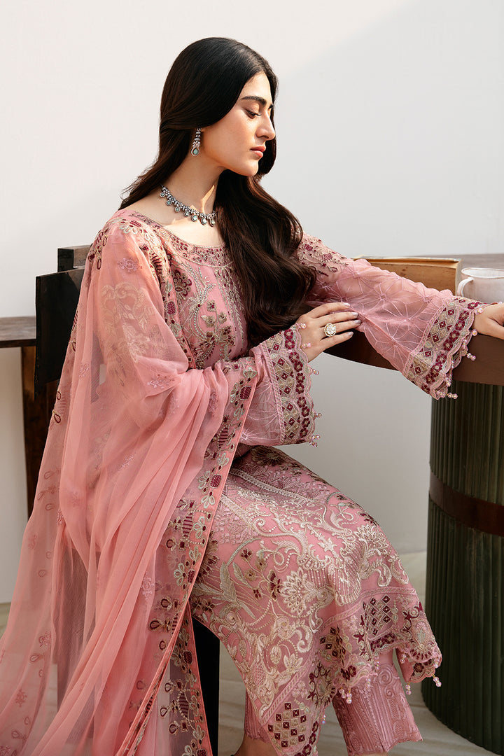 Ramsha | Chevron Chiffon Collection | A-805 - Hoorain Designer Wear - Pakistani Ladies Branded Stitched Clothes in United Kingdom, United states, CA and Australia