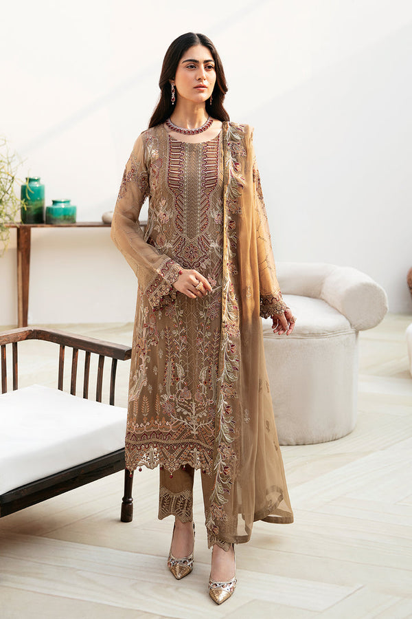 Ramsha | Chevron Chiffon Collection | A-812 - Hoorain Designer Wear - Pakistani Ladies Branded Stitched Clothes in United Kingdom, United states, CA and Australia