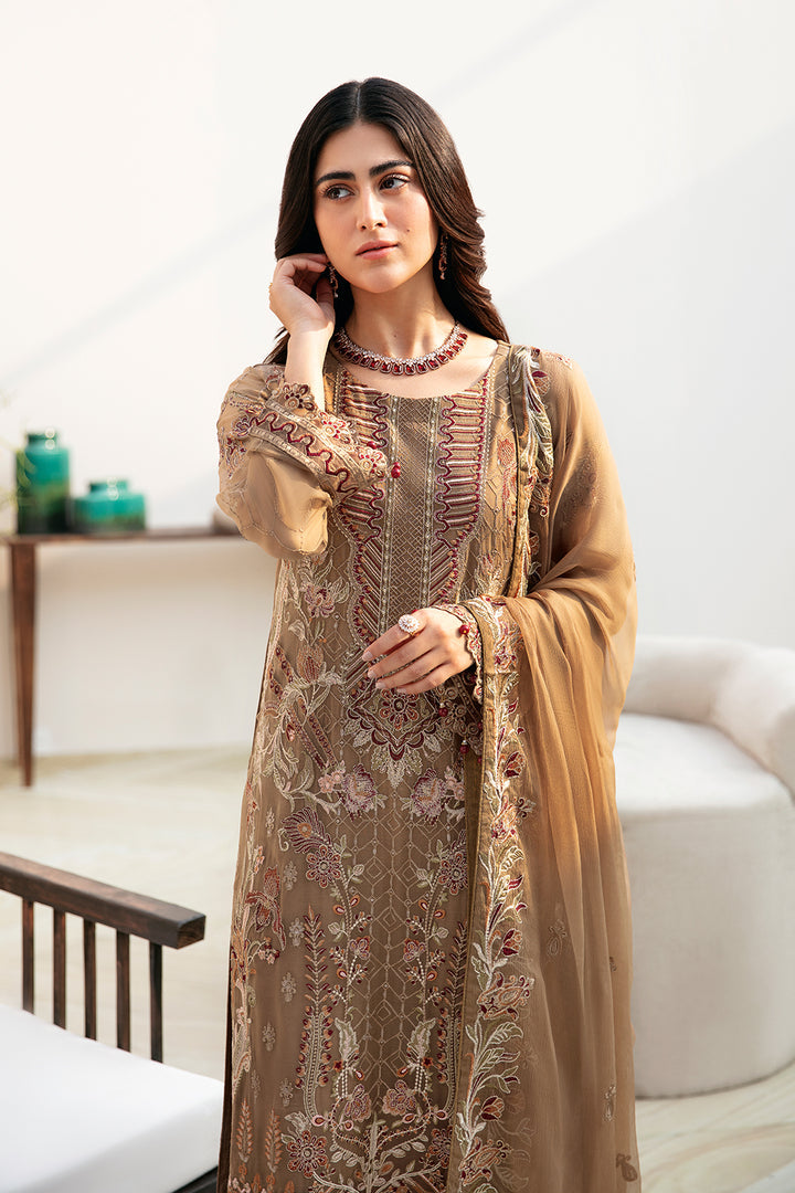 Ramsha | Chevron Chiffon Collection | A-812 - Hoorain Designer Wear - Pakistani Ladies Branded Stitched Clothes in United Kingdom, United states, CA and Australia