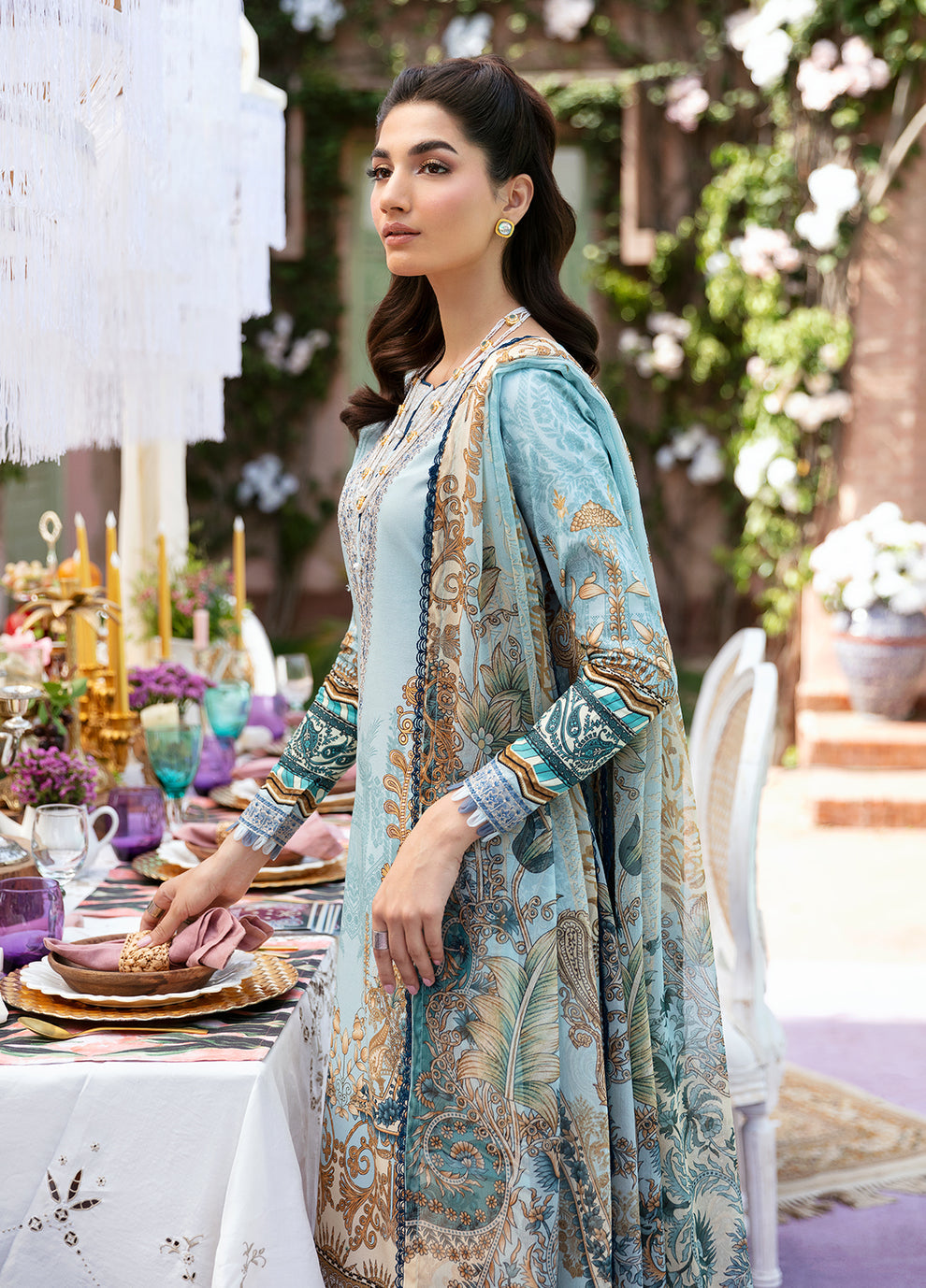 Gulaal | Summer Glow Lawn 24 | AMAYRAH (GL-L-24V3-02) - Pakistani Clothes for women, in United Kingdom and United States