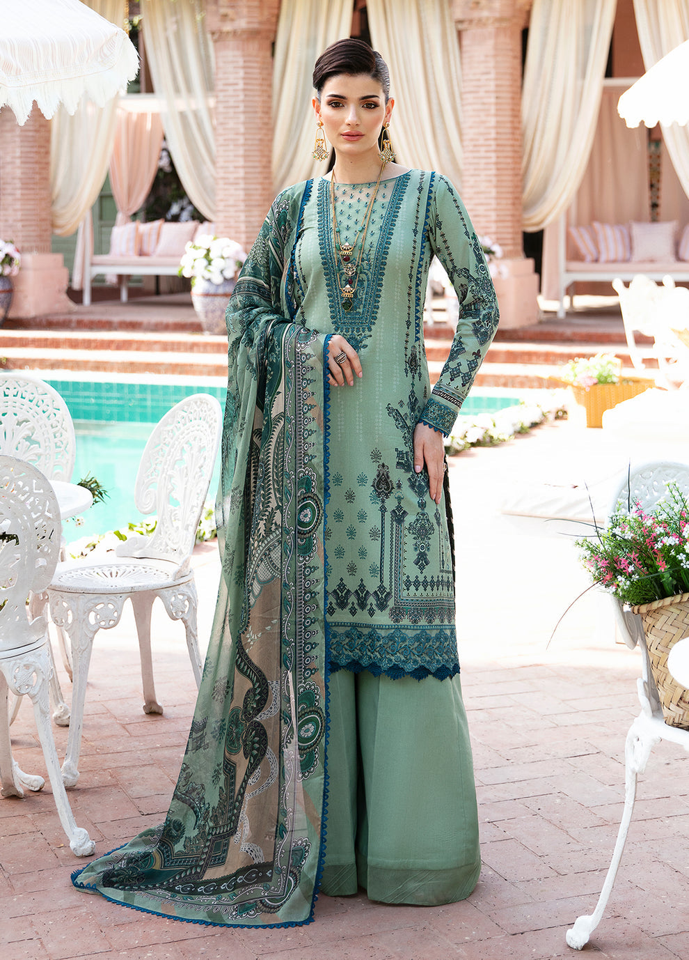 Gulaal | Summer Glow Lawn 24 | ANADIYA (GL-L-24V3-05) - Pakistani Clothes for women, in United Kingdom and United States