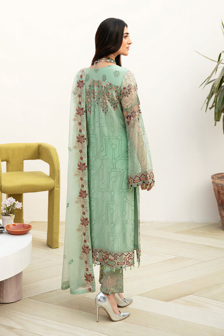 Ramsha | Chevron Chiffon Collection | A-804 - Hoorain Designer Wear - Pakistani Ladies Branded Stitched Clothes in United Kingdom, United states, CA and Australia