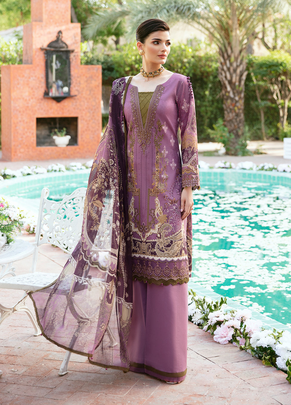 Gulaal | Summer Glow Lawn 24 | ESMERAY (GL-L-24V3-03) - Pakistani Clothes for women, in United Kingdom and United States