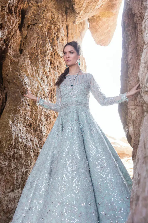 Reign | Formals Collection | MARTHA ICE-BLUE - Hoorain Designer Wear - Pakistani Ladies Branded Stitched Clothes in United Kingdom, United states, CA and Australia