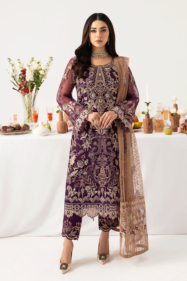 Ramsha | Minhal Organza Collection | M-1109 - Hoorain Designer Wear - Pakistani Ladies Branded Stitched Clothes in United Kingdom, United states, CA and Australia