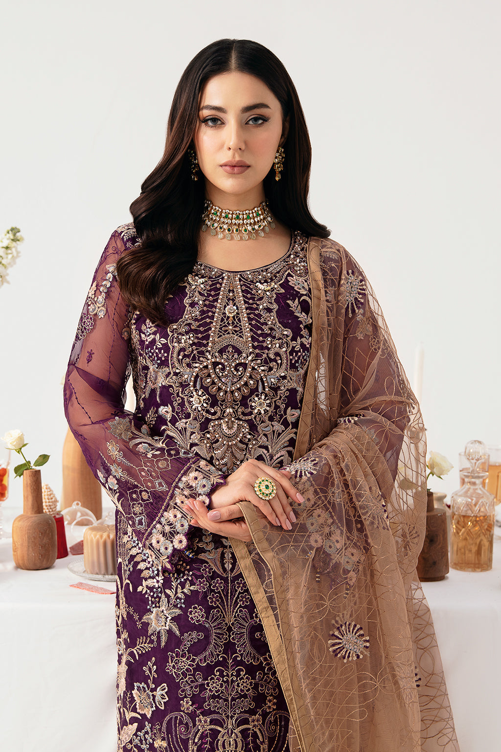 Ramsha | Minhal Organza Collection | M-1109 - Pakistani Clothes for women, in United Kingdom and United States