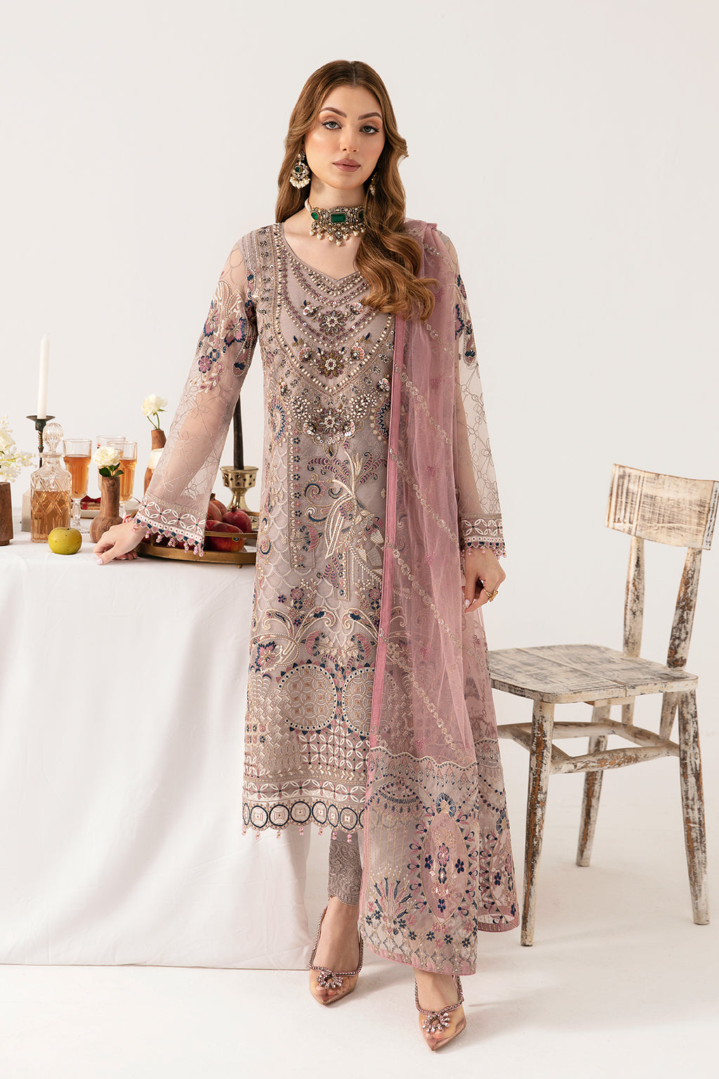 Ramsha | Minhal Organza Collection | M-1110 - Pakistani Clothes for women, in United Kingdom and United States