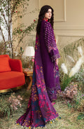 Zevk | Flora Festive Lawn | FUCHSIA - Pakistani Clothes for women, in United Kingdom and United States