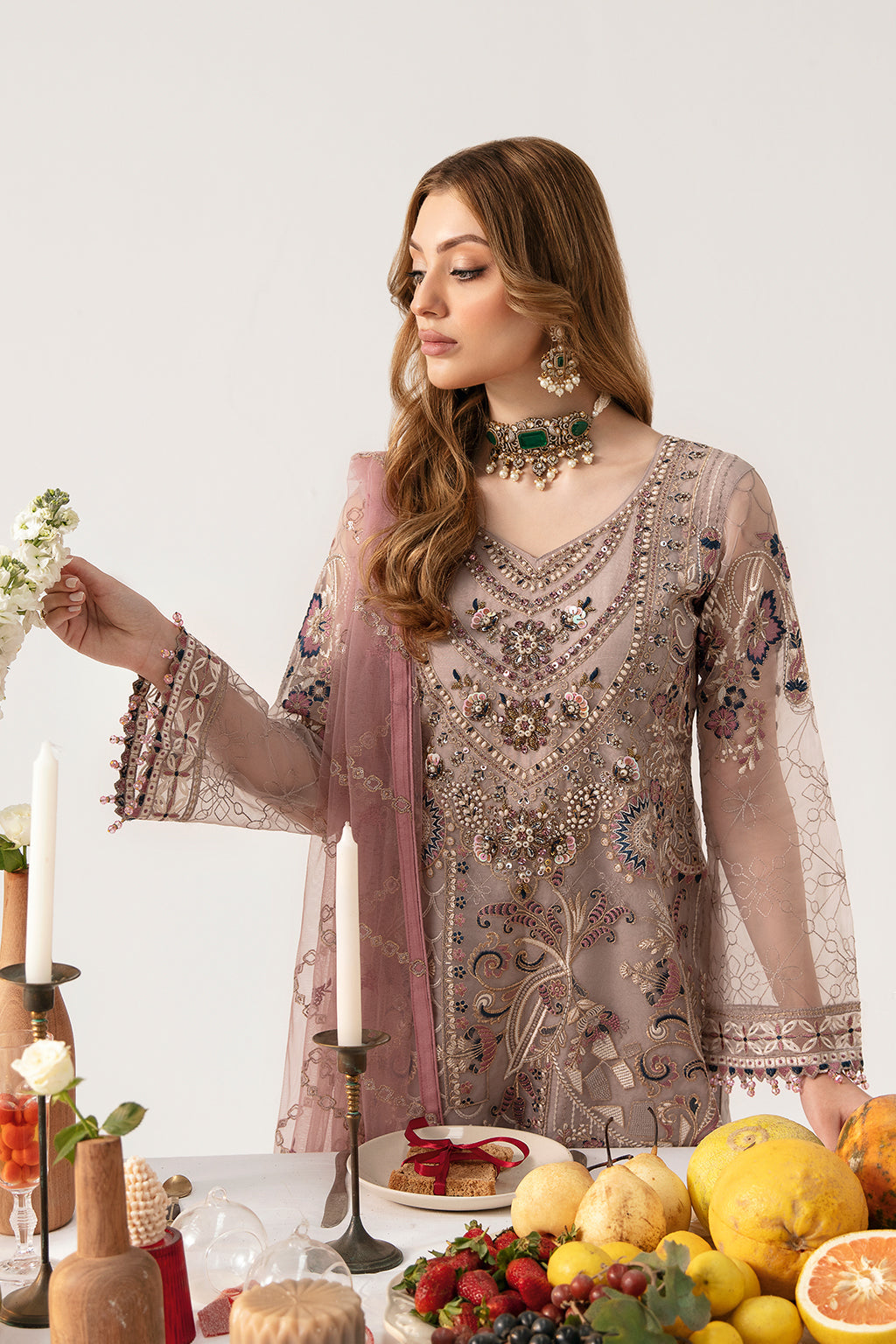 Ramsha | Minhal Organza Collection | M-1110 - Pakistani Clothes for women, in United Kingdom and United States