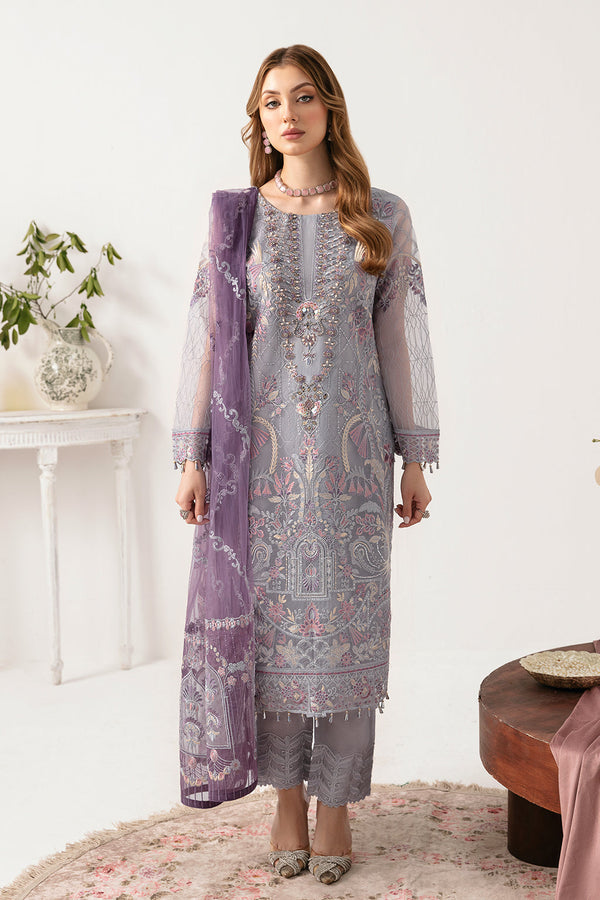 Ramsha | Minhal Organza Collection | M-1104 - Hoorain Designer Wear - Pakistani Ladies Branded Stitched Clothes in United Kingdom, United states, CA and Australia