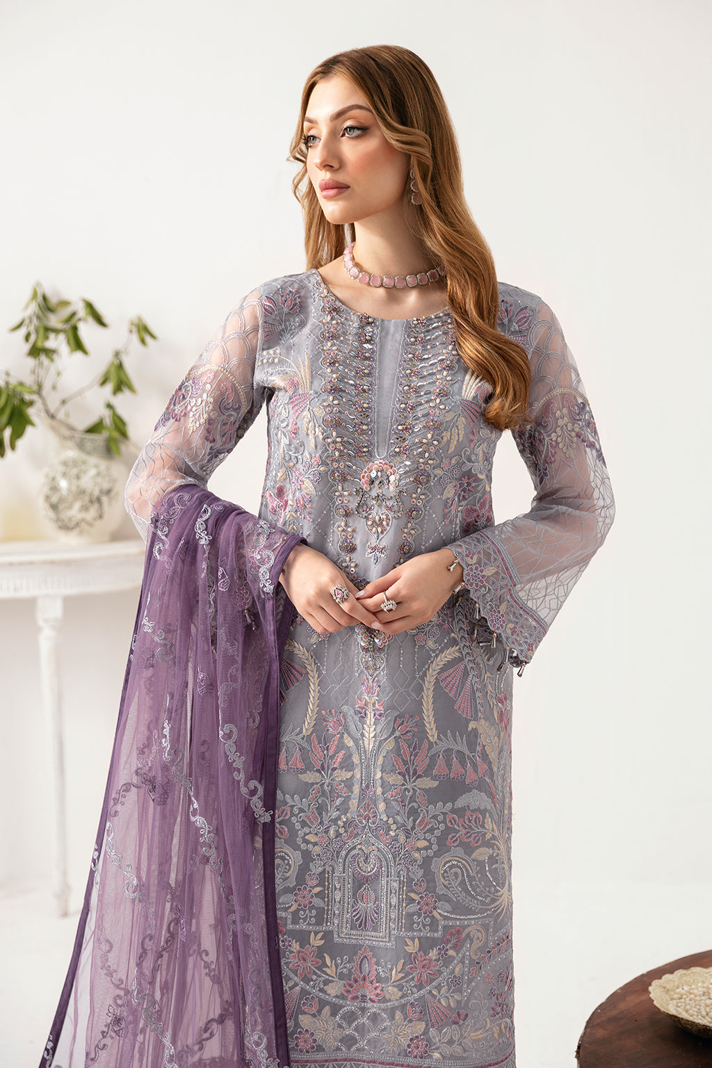 Ramsha | Minhal Organza Collection | M-1104 - Pakistani Clothes for women, in United Kingdom and United States