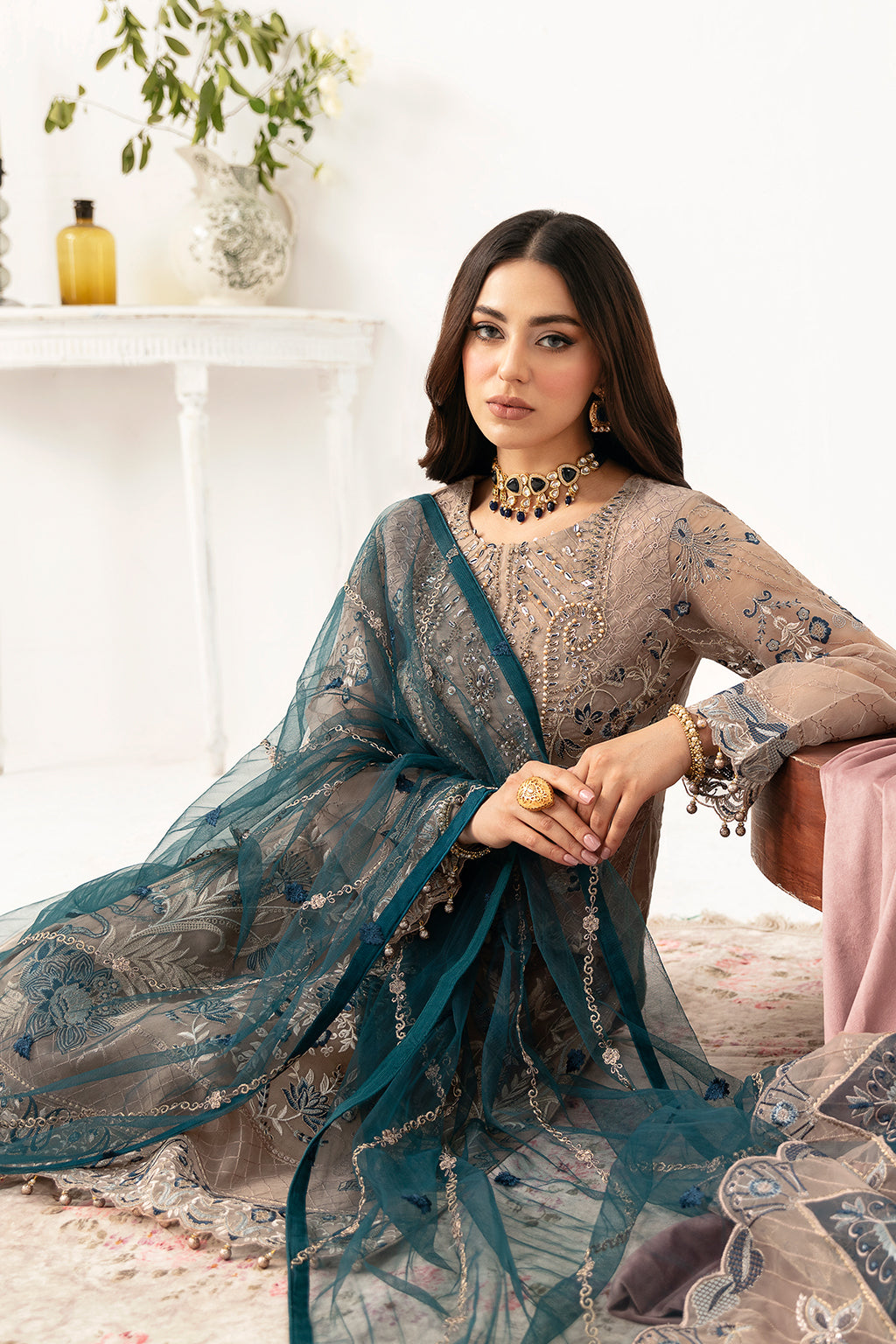 Ramsha | Minhal Organza Collection | M-1106 - Pakistani Clothes for women, in United Kingdom and United States