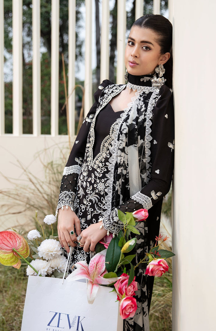 Zevk | Flora Festive Lawn | DUSK - Pakistani Clothes for women, in United Kingdom and United States