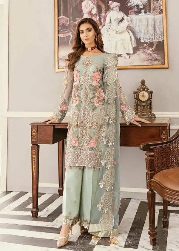 Akbar Aslam | Formal Collection | Angelica - Hoorain Designer Wear - Pakistani Ladies Branded Stitched Clothes in United Kingdom, United states, CA and Australia