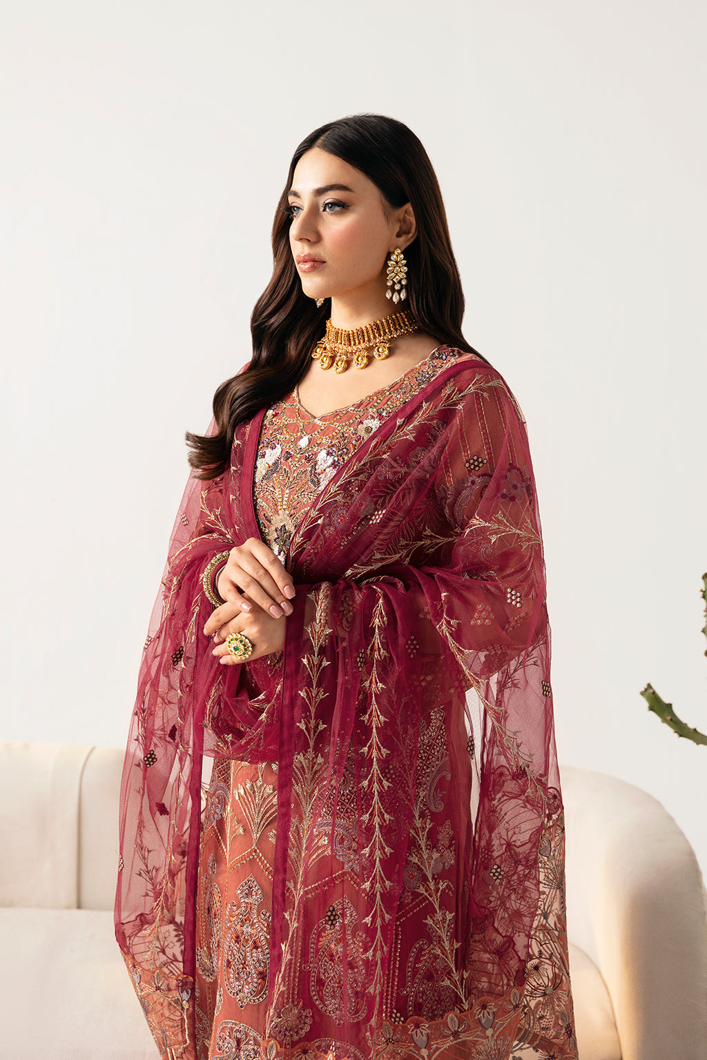 Ramsha | Minhal Organza Collection | M-1103 - Pakistani Clothes for women, in United Kingdom and United States