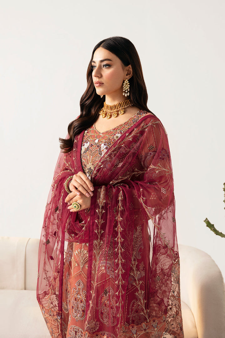 Ramsha | Minhal Organza Collection | M-1103 - Hoorain Designer Wear - Pakistani Designer Clothes for women, in United Kingdom, United states, CA and Australia