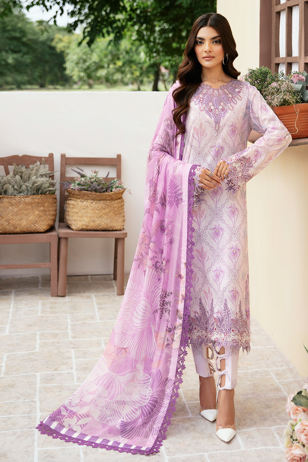 Ramsha | Rangrez Lawn Collection | N-504 - Pakistani Clothes for women, in United Kingdom and United States