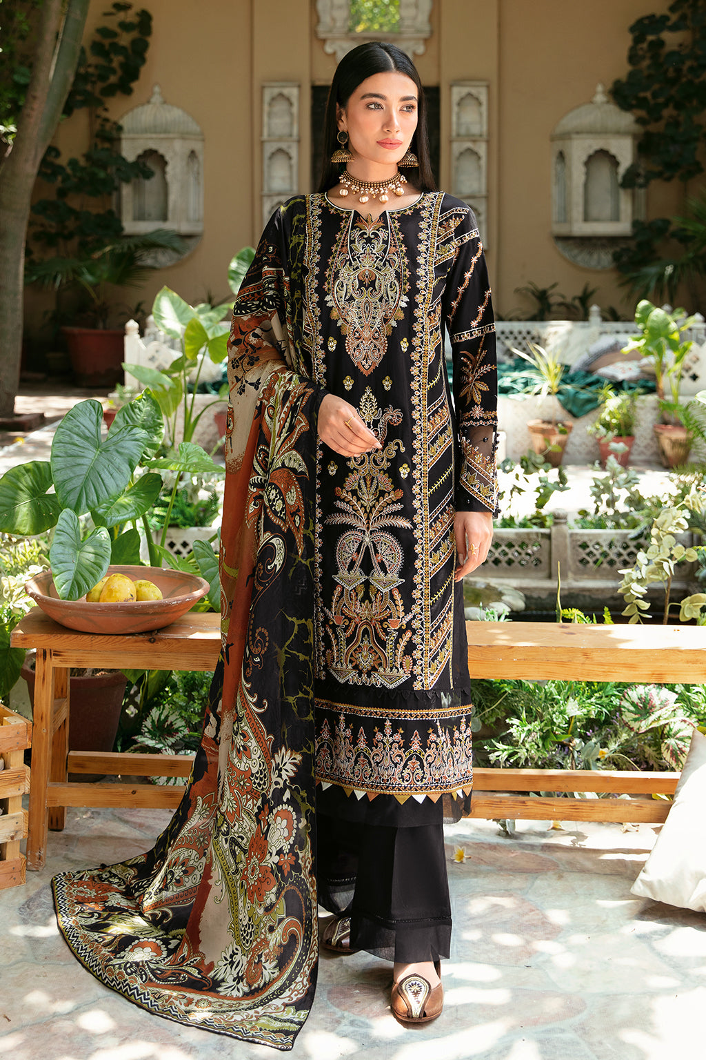 Ramsha | Mashaal Luxury Lawn | L-805 - Pakistani Clothes for women, in United Kingdom and United States