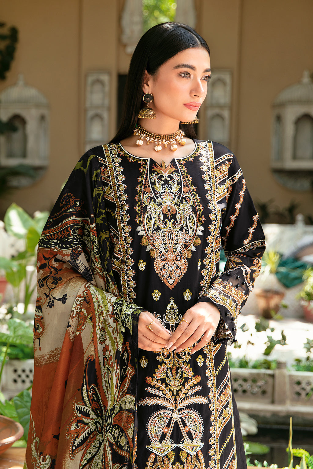 Ramsha | Mashaal Luxury Lawn | L-805 - Pakistani Clothes for women, in United Kingdom and United States