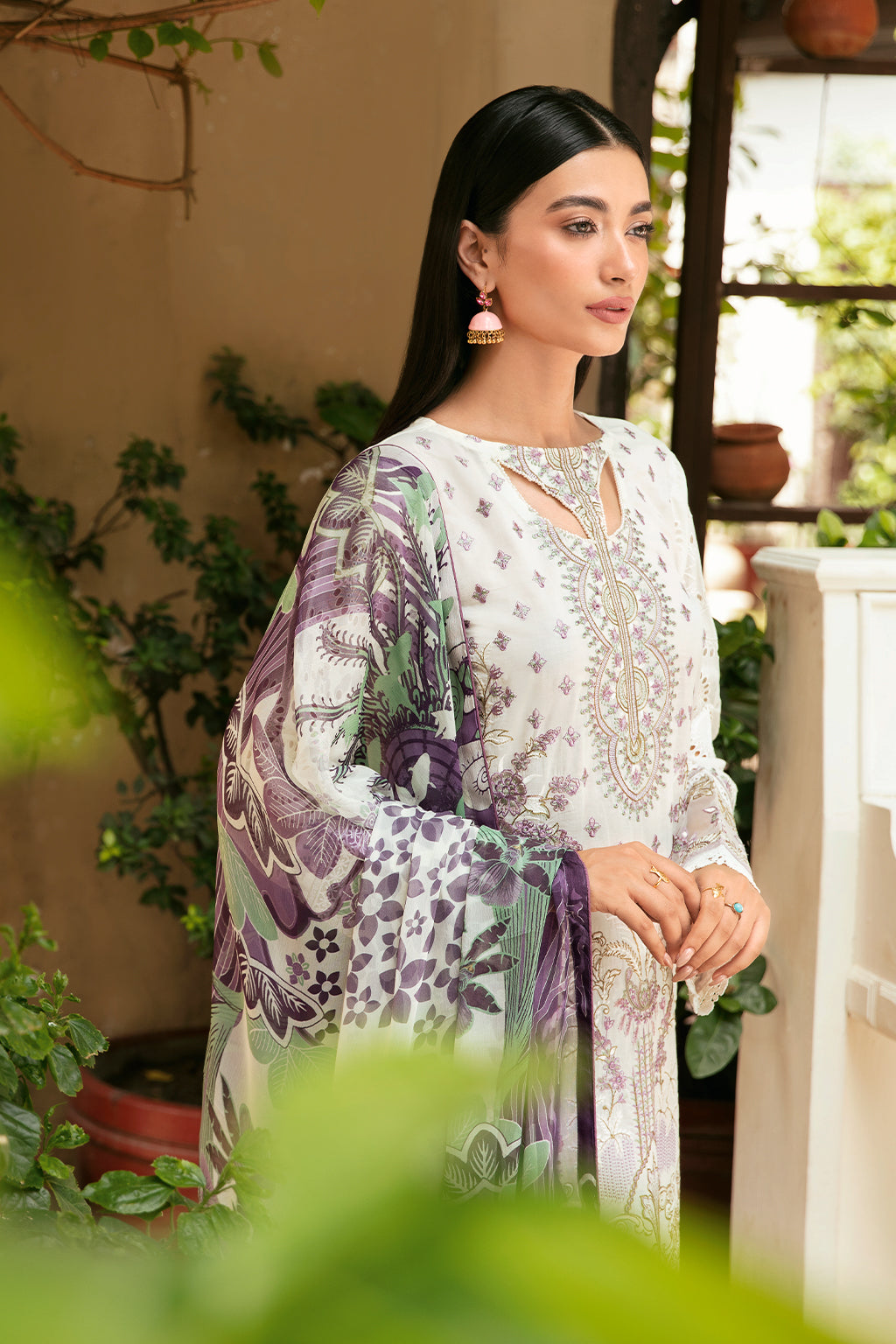 Ramsha | Mashaal Luxury Lawn | L-809 - Pakistani Clothes for women, in United Kingdom and United States