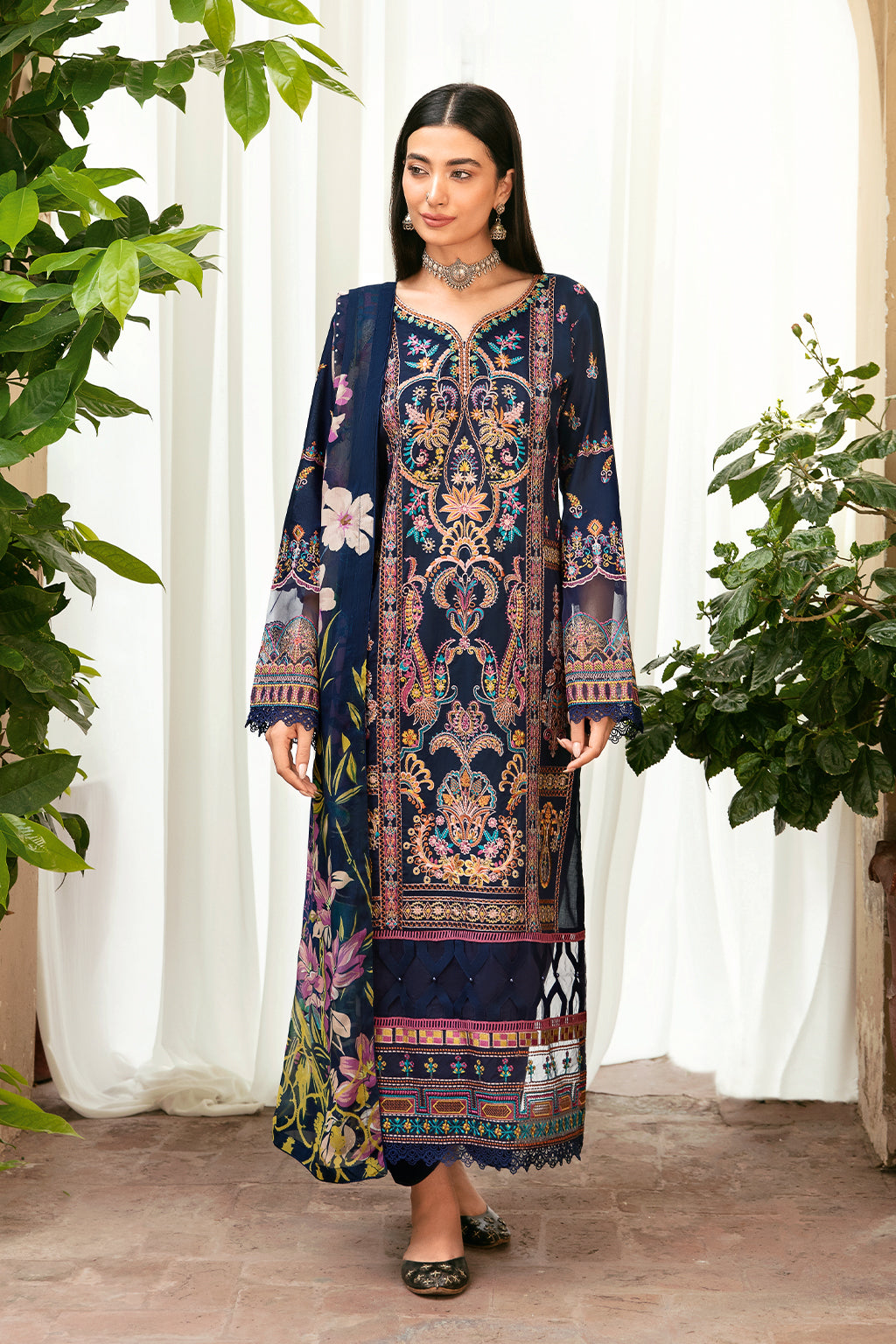 Ramsha | Mashaal Luxury Lawn | L-802 - Pakistani Clothes for women, in United Kingdom and United States