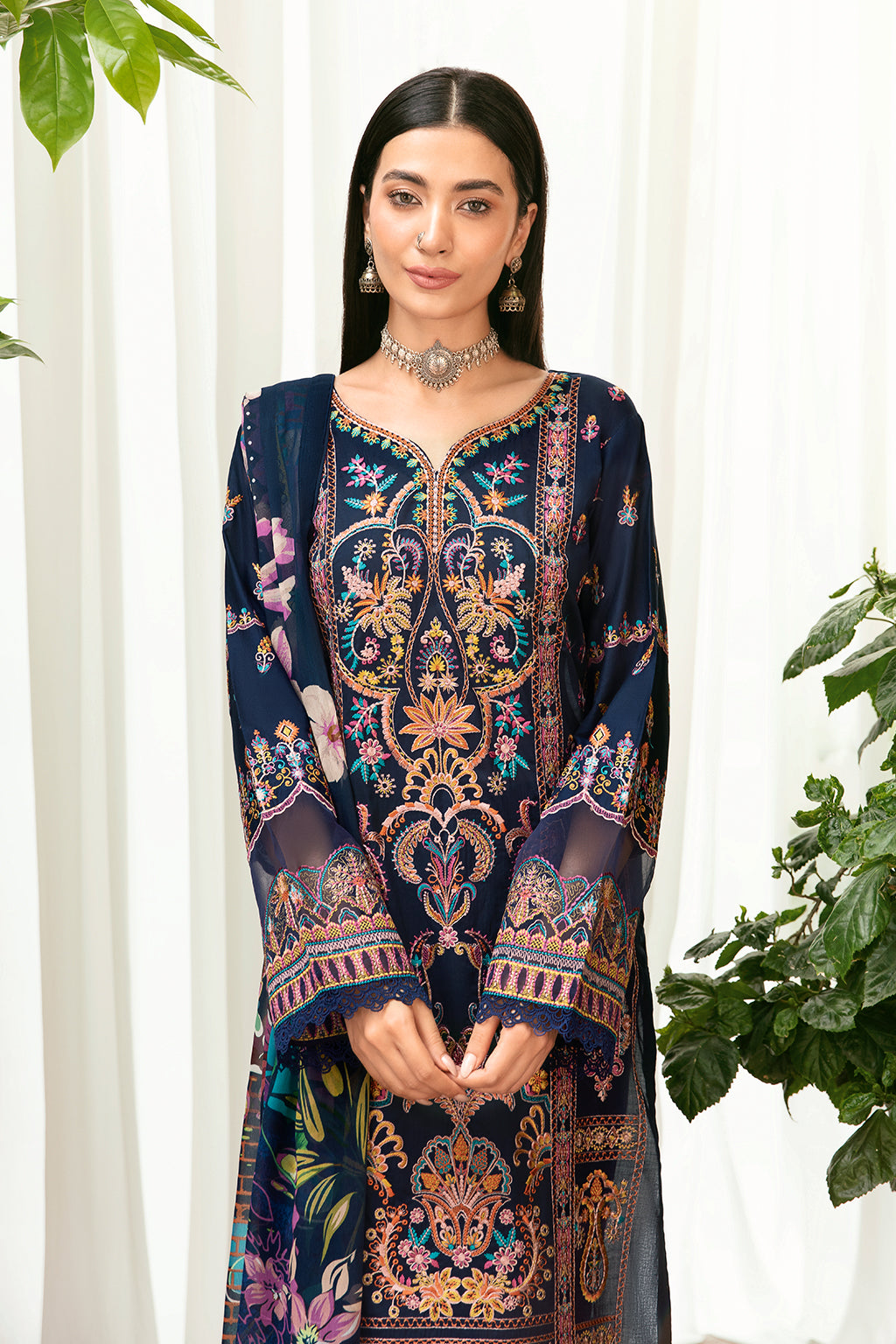 Ramsha | Mashaal Luxury Lawn | L-802 - Pakistani Clothes for women, in United Kingdom and United States