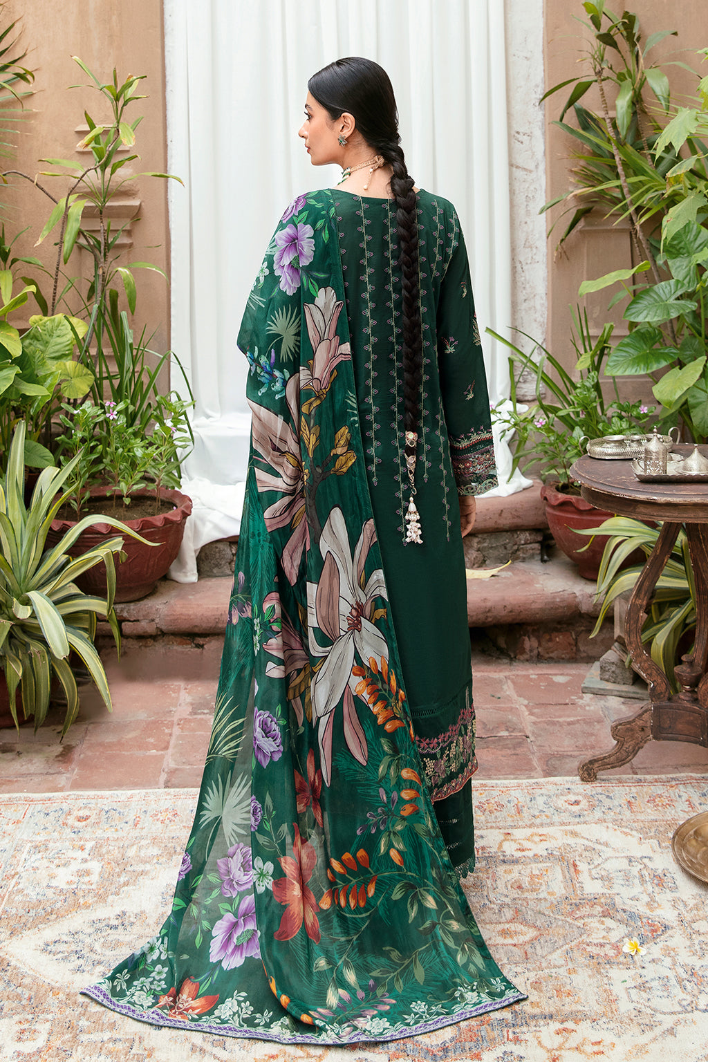 Ramsha | Mashaal Luxury Lawn | L-801 - Pakistani Clothes for women, in United Kingdom and United States