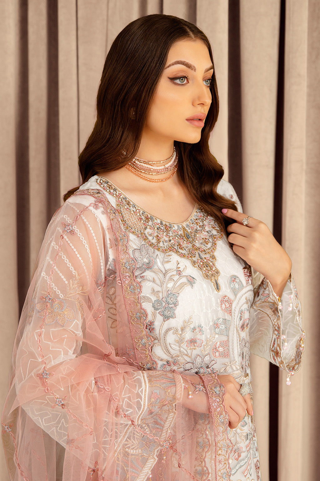 Ramsha | Minhal Organza Collection | M-707 - Pakistani Clothes for women, in United Kingdom and United States