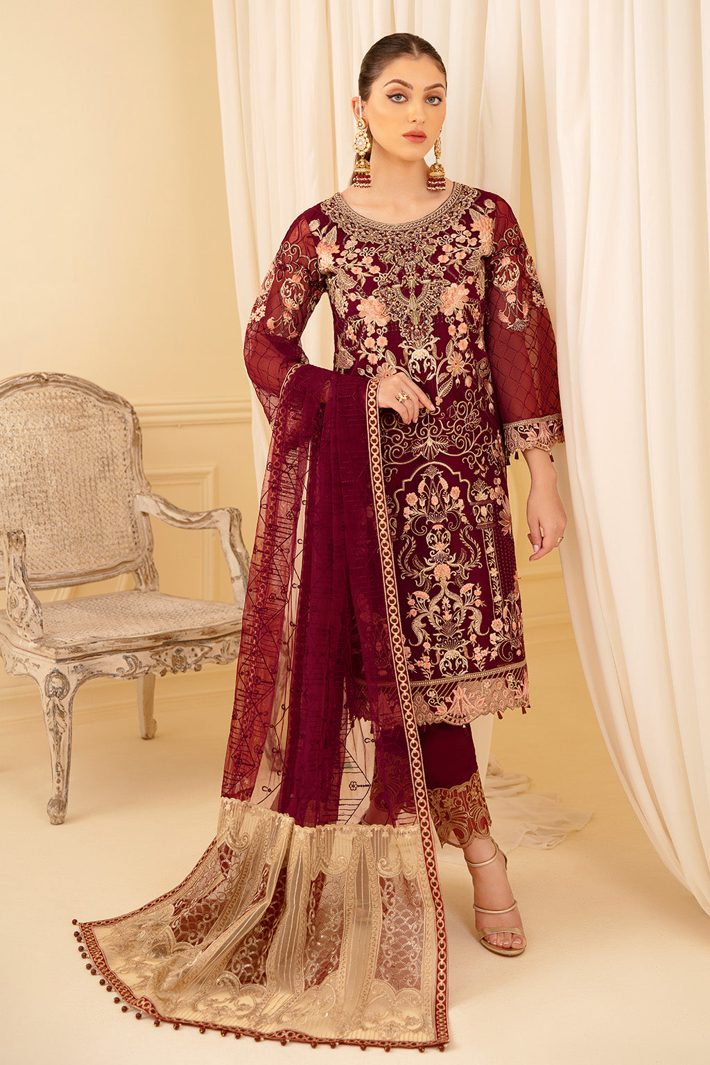 Ramsha | Minhal Organza Collection | M-706 - Pakistani Clothes for women, in United Kingdom and United States